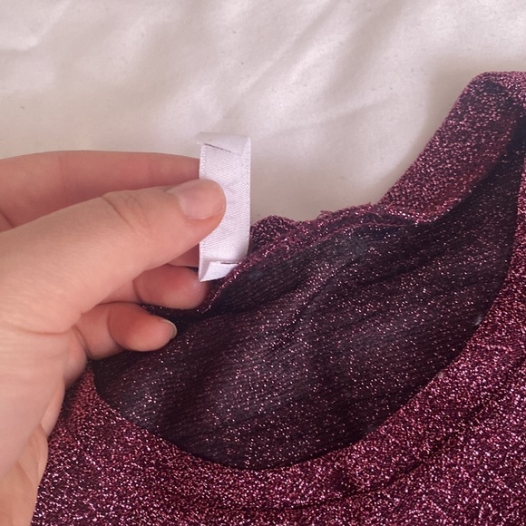 Alix red glitter bodysuit, size M - Picture 5 of 8